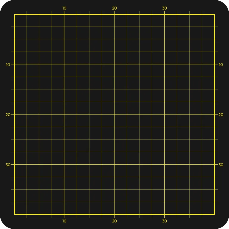 Black Cutting mat, seen from above