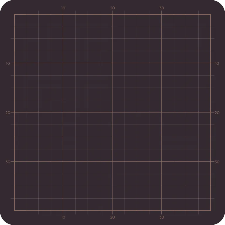 Dark gray Cutting mat, seen from above
